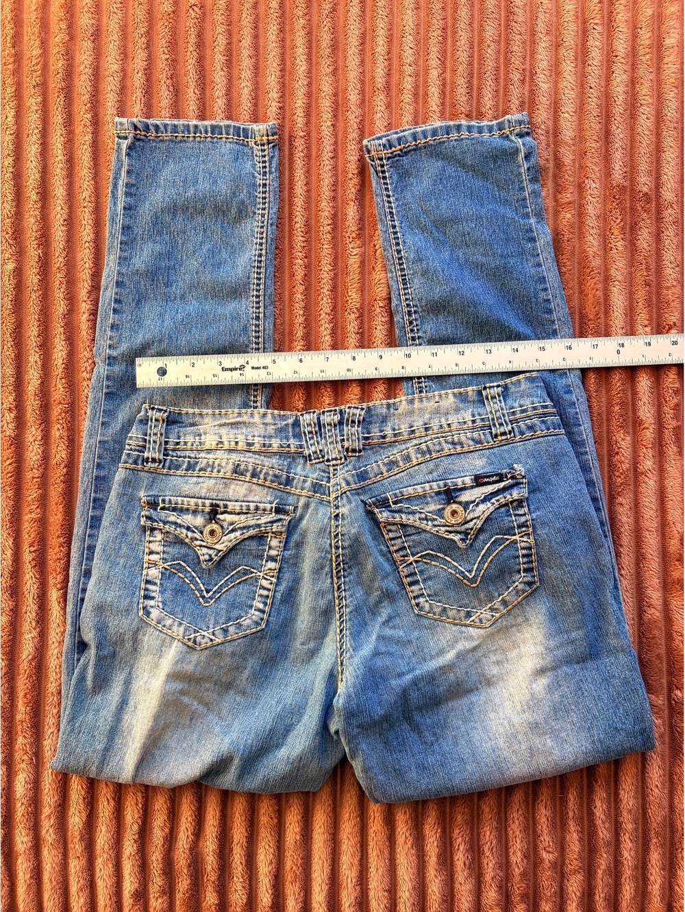 Y2K Angels Blue Denim Jeans #12